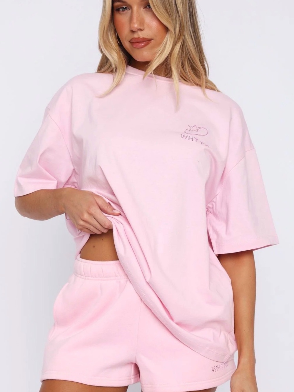 White Fox Always Shining Oversized Tee Posy